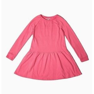 Rockets of Awesome Long Sleeve Drop Waist Sweater Dress-Bright‎ Pink-Size 12